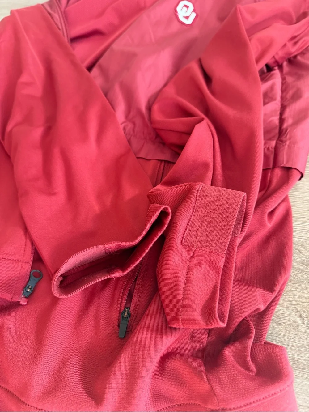Nike Jordan BrandOklahomaSoonersOU Crimson Full ZipJacketBomberMen Size Large